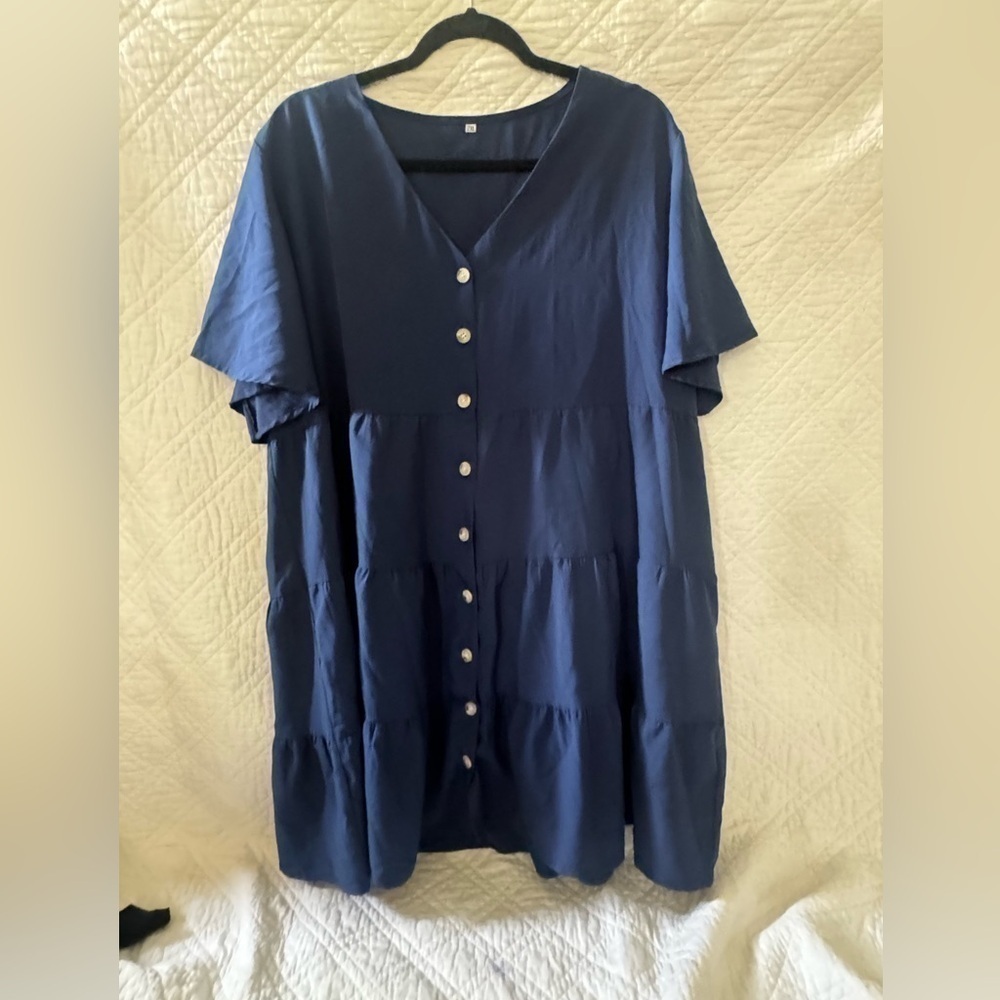 Plus Size Lightweight Summer Dress/Swim Cover Up